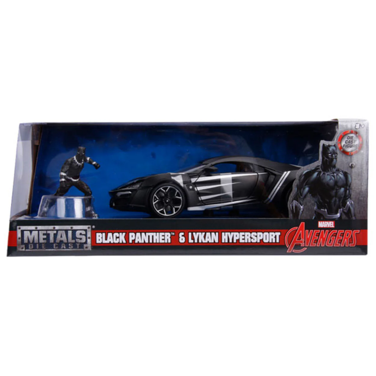 Black Panther - Lykan Hypersport 1:24 Scale Hollywood Rides Diecast Vehicle - Image 9