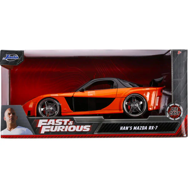 Fast and the Furious: Tokyo Drift - Han’s 1997 Mazda RX-7 1:24t Scale Hollywood Ride - Image 6