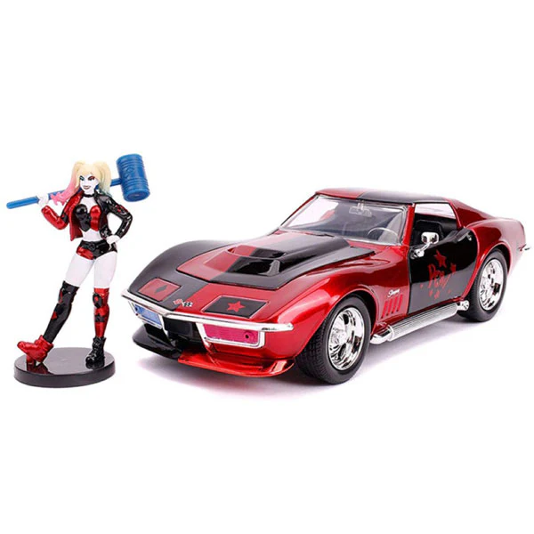 Batman - Harley Quinn 1969 Corvette 1:24 Scale Hollywood Ride - Image 3