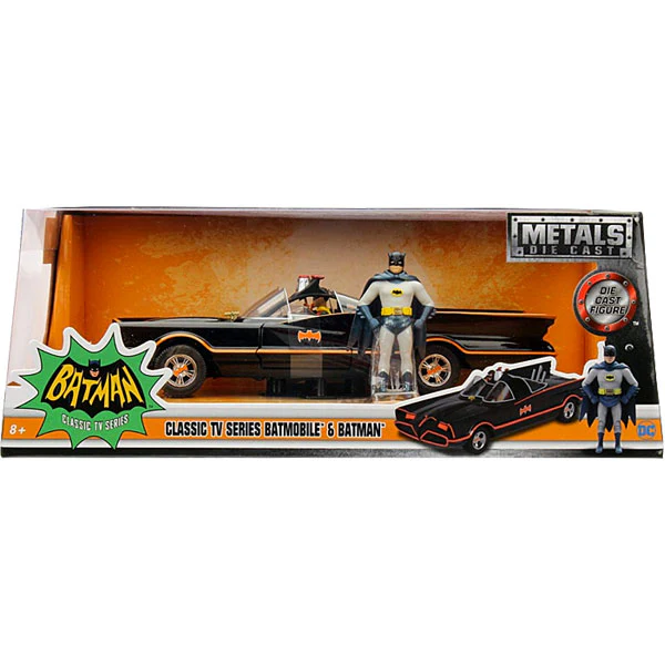 Batman (1966) - Batmobile 1:24 with Batman & Robin - Image 8