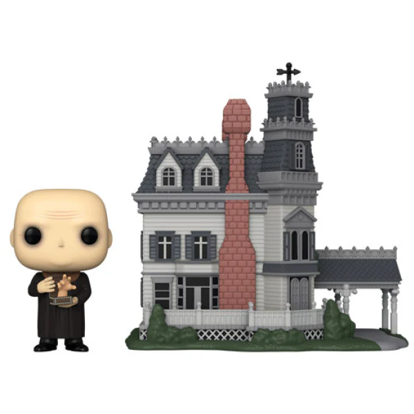 The Addams Family (1964) - Uncle Fester with Addams Family Mansion Pop! Town - Image 2