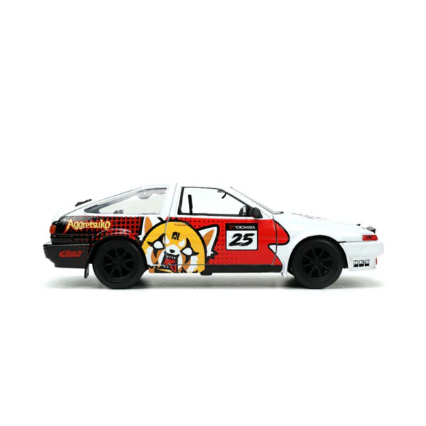 Aggretsuko - Toyota AE86 with Aggretsuko 1:24 Scale Diecast Set - Image 7