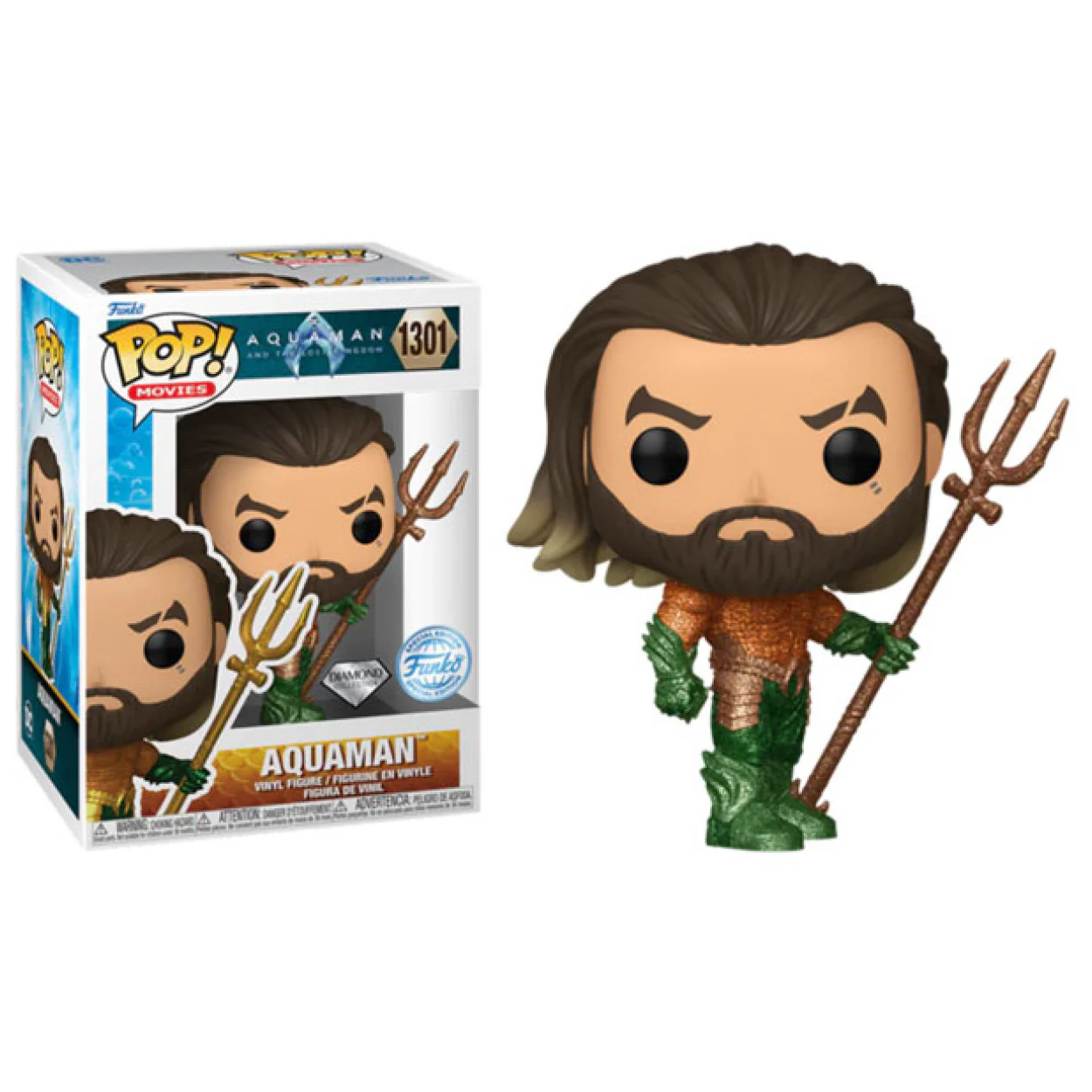 Aquaman and the Lost Kingdom - Aquaman US Exclusive Diamond Glitter Pop! Vinyl - Image 3