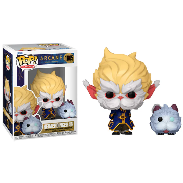 Arcane (2021) League of Legends (TV) - Heimerdinger with Poro Pop! Vinyl - Image 3