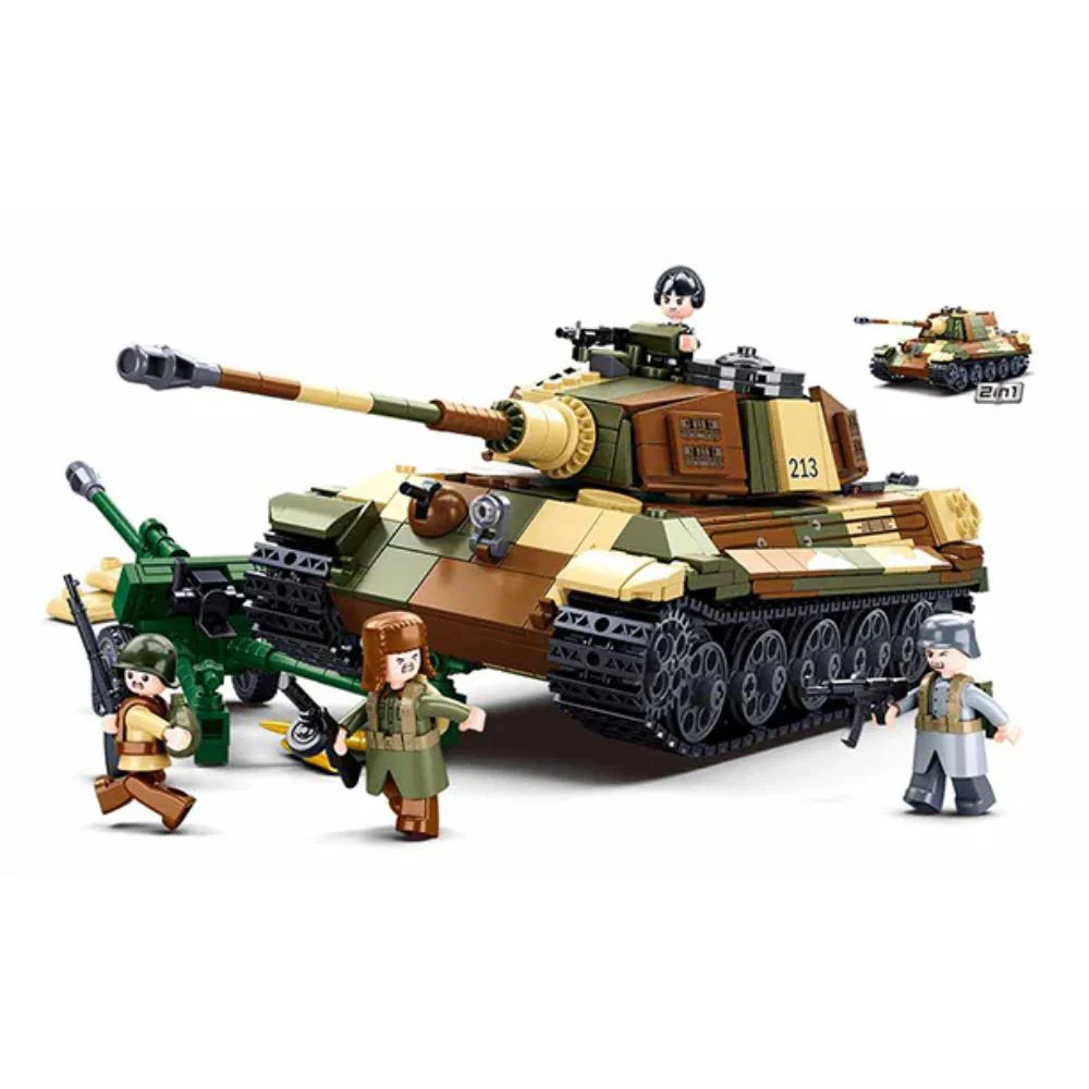 Army Battle of Budapest - The King Tiger Heavy Tank 930 Pieces Ages 6+ C8 - Image 2