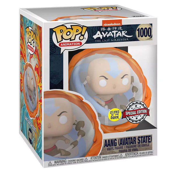 Avatar: The Last Airbender - Aang Avatar State Glow US Exclusive 6 Inch Pop! Vinyl - Image 2