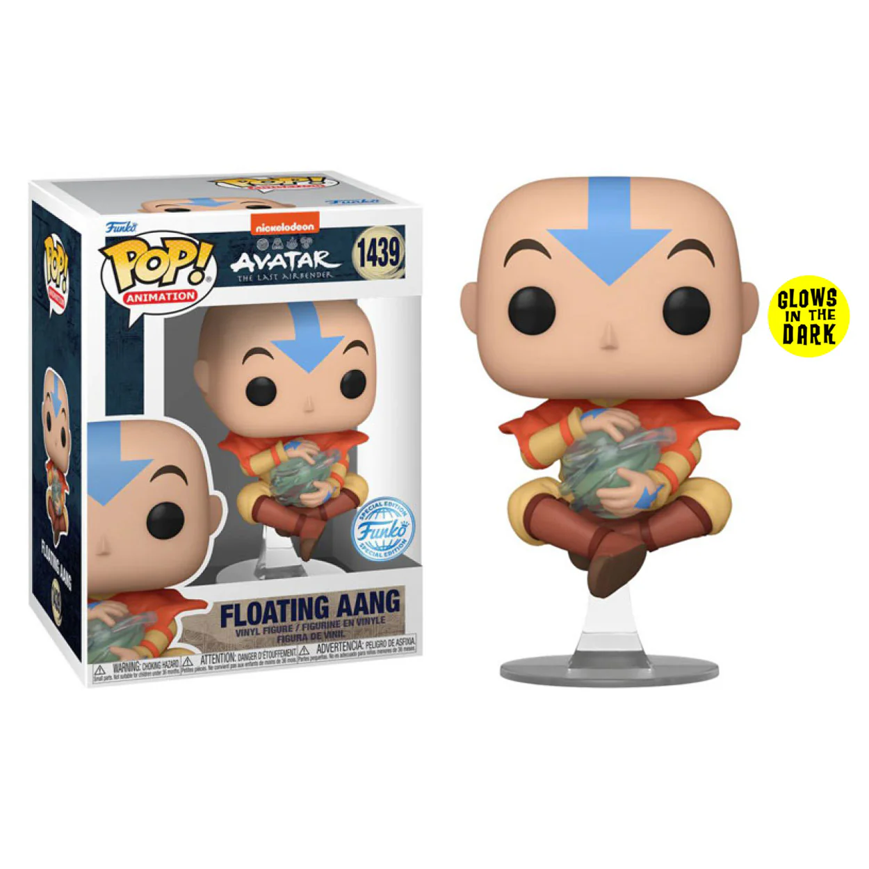 Avatar the Last Airbender - Aang (Floating) US Exclusive Glow Pop! Vinyl - Image 4
