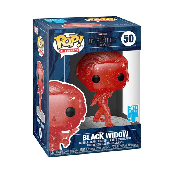 Avengers - Black Widow Infinity Saga Red (Artist) Pop! Vinyl with Protector - Image 2