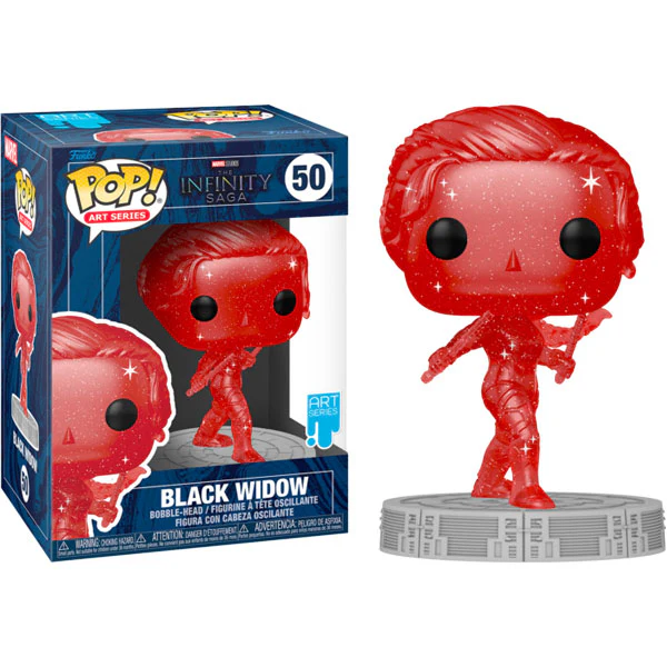 Avengers - Black Widow Infinity Saga Red (Artist) Pop! Vinyl with Protector - Image 3