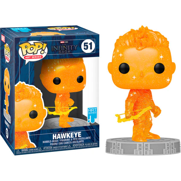 Avengers - Hawkeye Infinity Saga Orange (Artist) Pop! Vinyl with Protector - Image 3