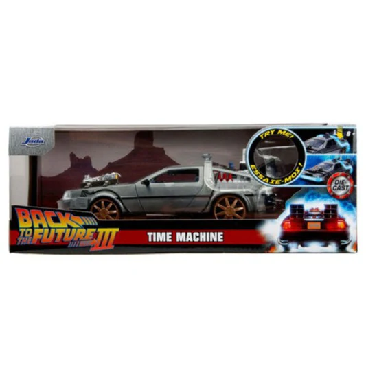 Back to the Future 3 - Delorean 1:24 Diecast Vehicle (with Lights) - Image 12