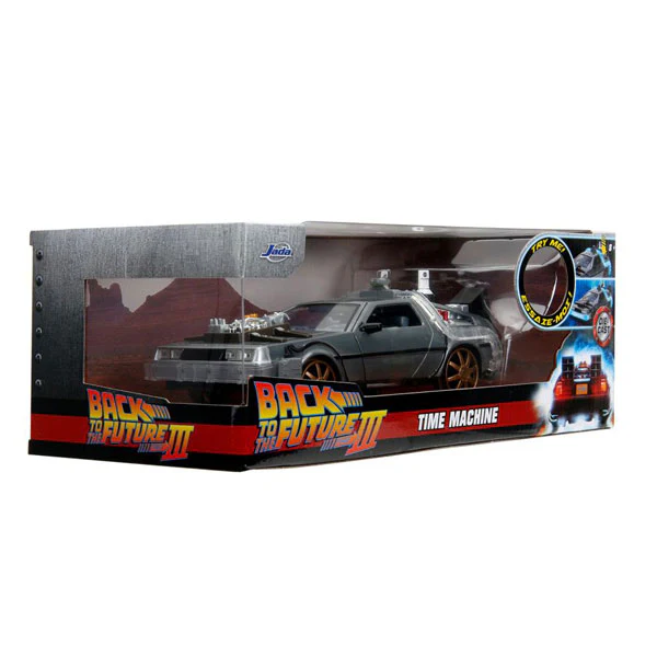Back to the Future 3 - Delorean 1:24 Diecast Vehicle (with Lights) - Image 13