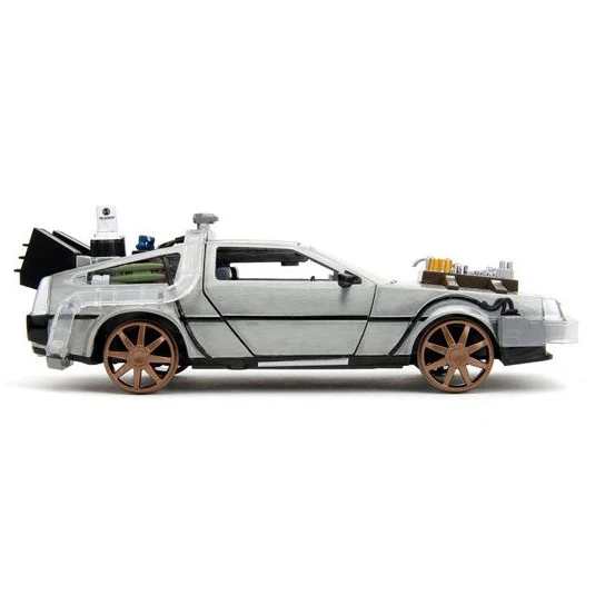 Back to the Future 3 - Delorean 1:24 Diecast Vehicle (with Lights) - Image 5