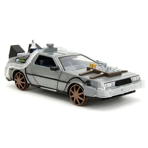 Back to the Future 3 - Delorean 1:24 Diecast Vehicle (with Lights) - Image 6