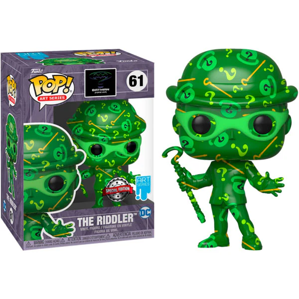 Batman Forever - Riddler (Artist Series) US Exclusive Pop! Vinyl with Protector - Image 3