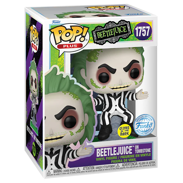 Beetlejuice - Beetlejuice on Tombstone Glow in the Dark US Exclusive Pop! Vinyl - Image 3
