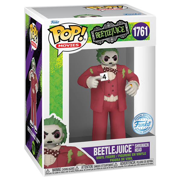 Beetlejuice - Beetlejuice (Shrunken Head) Pop! Vinyl - Image 2
