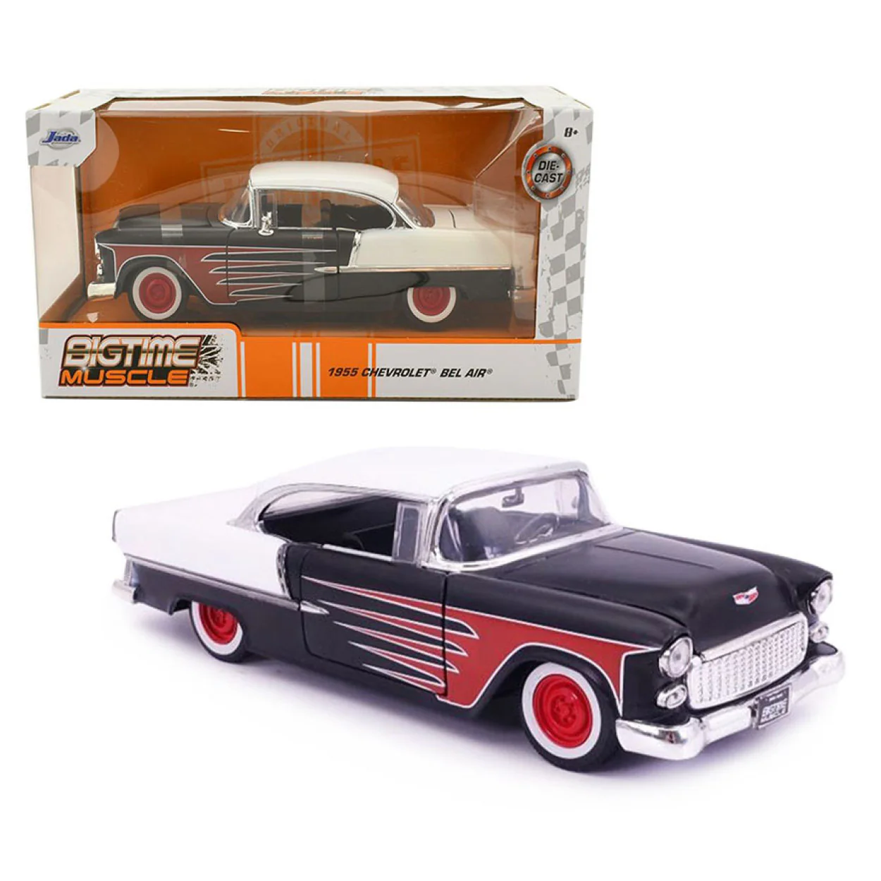 Big Time Muscle - 1955 Chevrolet Bel Air 1:24 Scale - Image 3