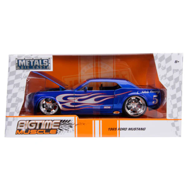 Big Time Muscle - 1965 Ford Mustang GT 1:24 Scale Diecast Vehicle - Image 6