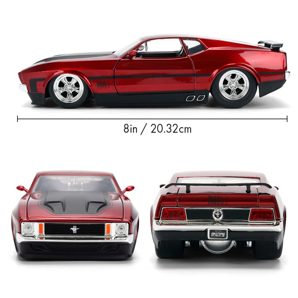 Big Time Muscle - 1973 Ford Mustang Mach 1 1:24 Scale Diecast Vehicle - Image 7