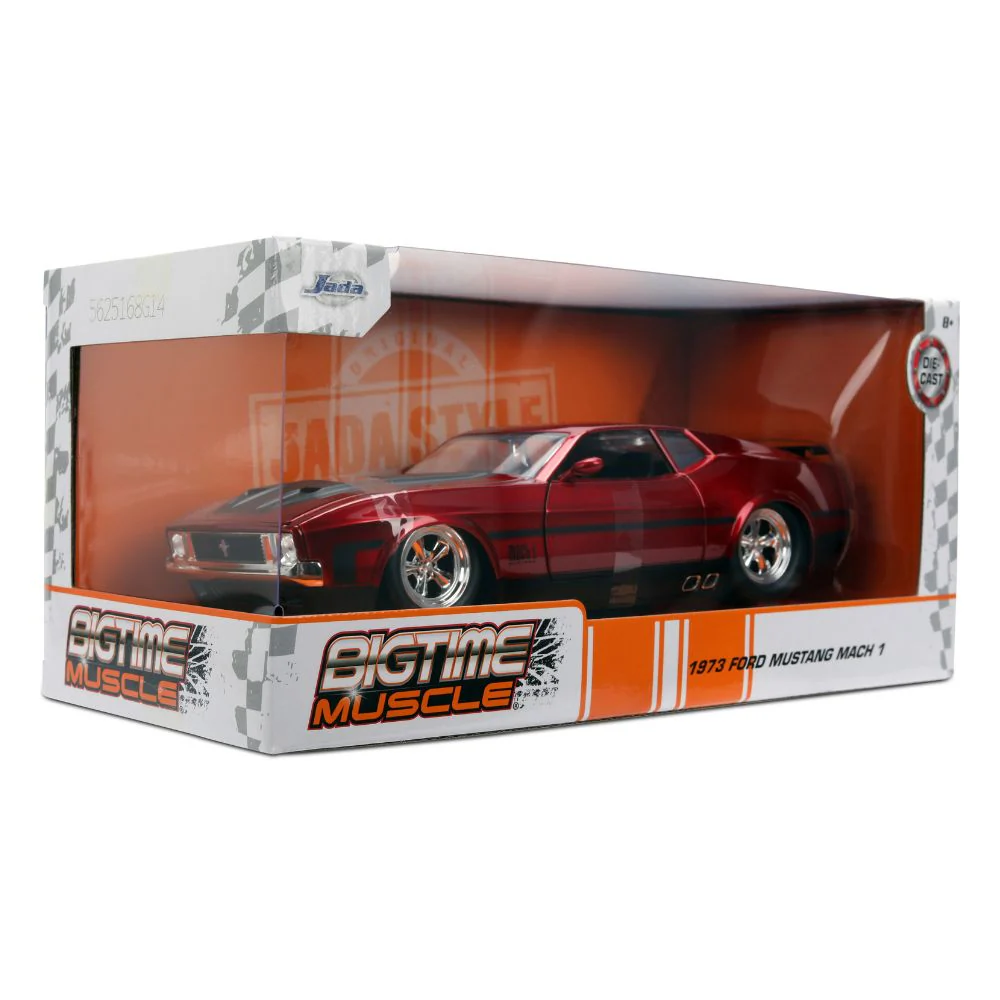 Big Time Muscle - 1973 Ford Mustang Mach 1 1:24 Scale Diecast Vehicle - Image 8