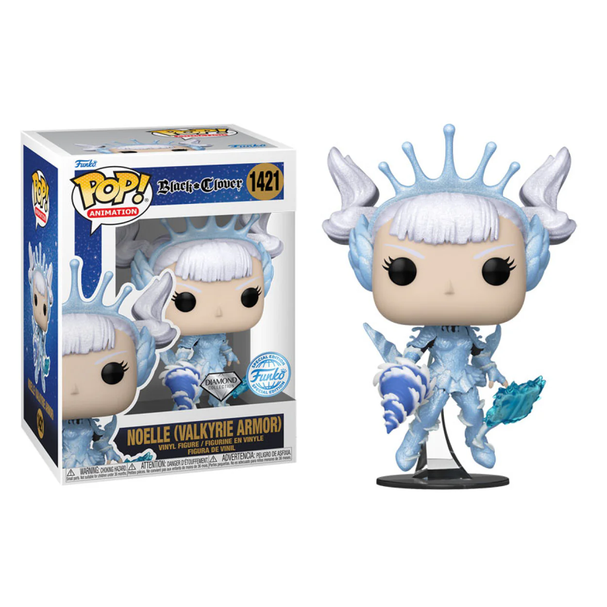 Black Clover - Noelle in Valkyrie Armor US Exclusive Diamond Glitter Pop! Vinyl - Image 3
