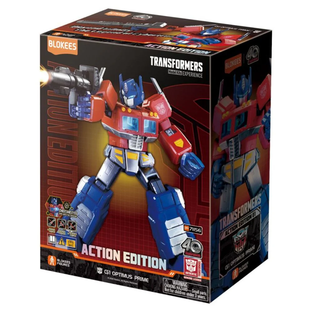 Blokees Figure - Transformers (Model Kit) Transformers AE01 - G1 Optimus Prime - 20cm (Luminous Eyes) - Image 2