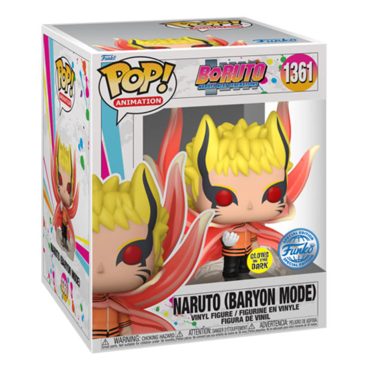 Boruto - Naruto Baryon Mode Glow 6 Inch US Exclusive Pop! Vinyl - Image 3