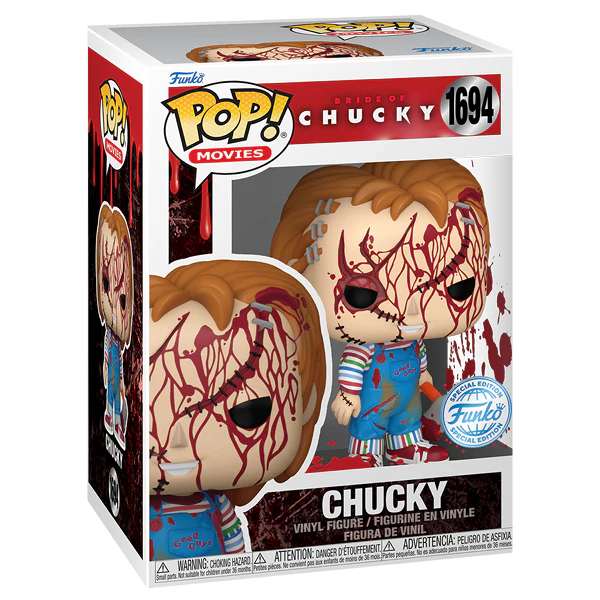 Bride of Chucky - Childs Play 4 - Chucky (Battle Damaged) US Exclusive Pop! Vinyl - Image 2