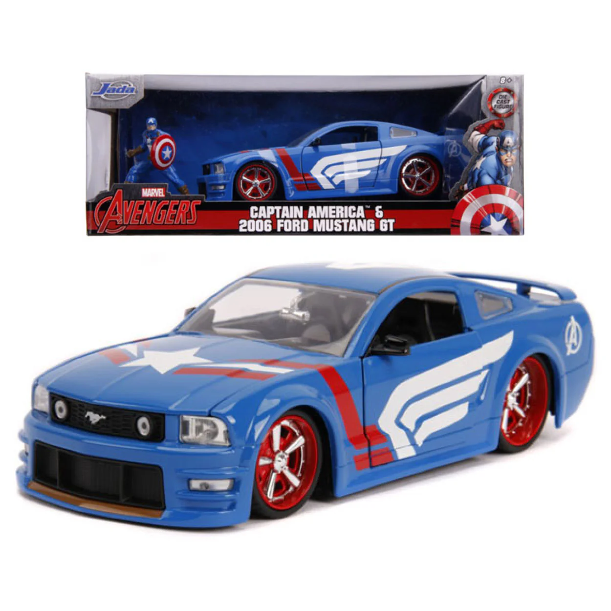 Captain America - 2006 Ford Mustang GT 1:24 Scale Hollywood Ride - Image 12