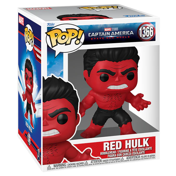 Captain America: Brave New World - Red Hulk 6 Inch Pop! Vinyl - Image 2