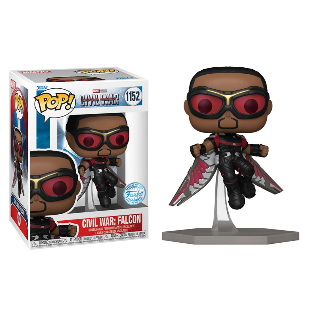 Captain America - Civil War - Falcon US Exclusive Build-A-Scene Pop! Vinyl - Image 3