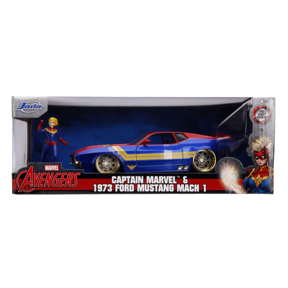 Captain Marvel - 1973 Ford Mustang Mach 1 1:24 Scale Hollywood Ride - Image 8