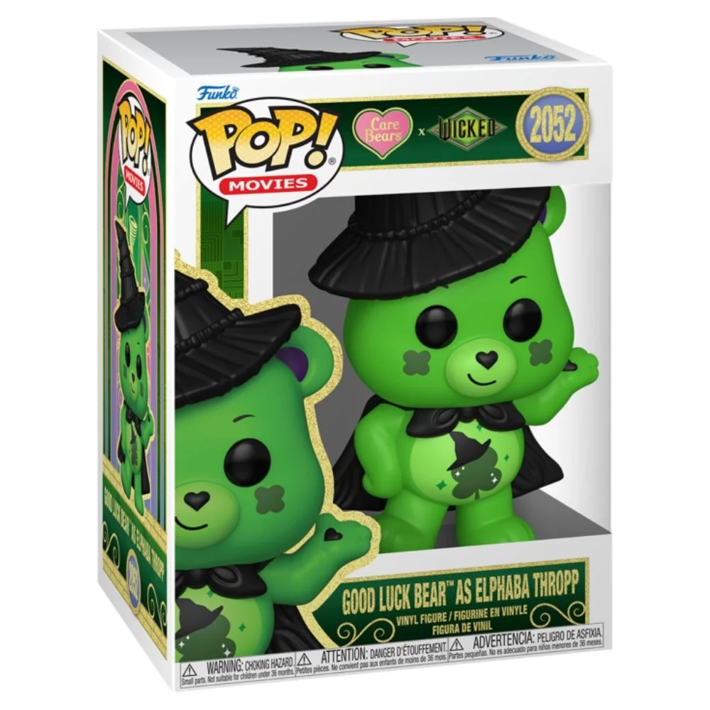 Care Bears x Wicked - Good Luck Bear as Elphaba Thropp Pop! Vinyl - Image 2