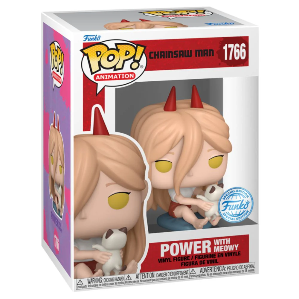 Chainsaw Man - Power with Meowy US Exclusive Pop! Vinyl - Image 2