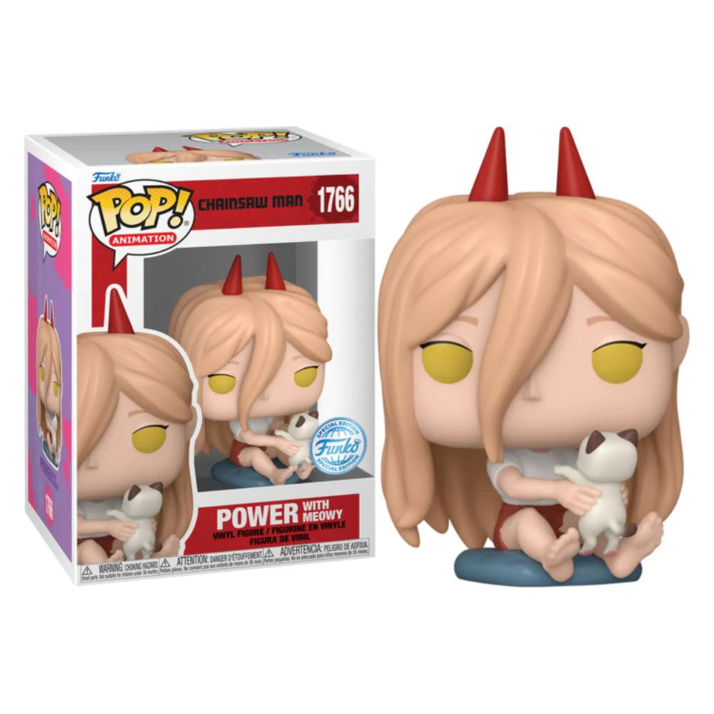 Chainsaw Man - Power with Meowy US Exclusive Pop! Vinyl - Image 3