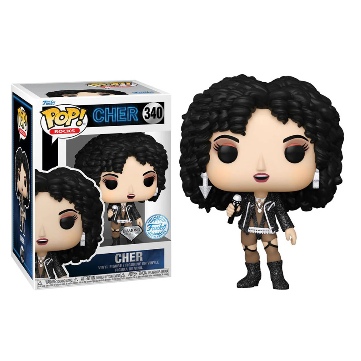 Cher - If I Could Turn Back Time Diamond Glitter US Exclusive Pop! Vinyl - Image 3