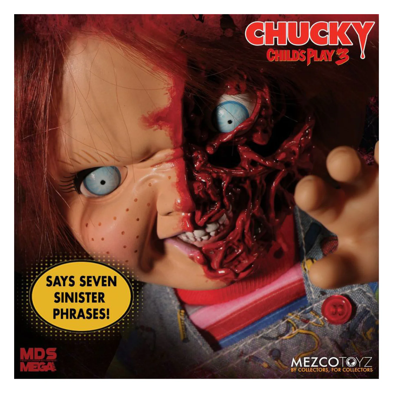 Childs Play 3 - Chucky Doll Pizza Face 15 inch Talking Action Figure - Image 3
