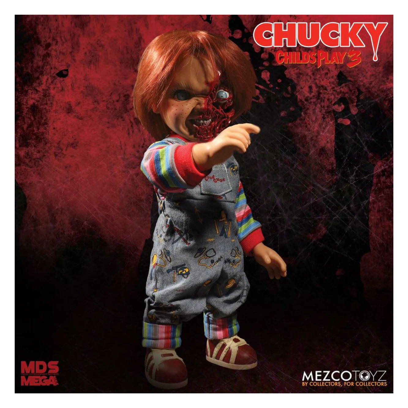 Childs Play 3 - Chucky Doll Pizza Face 15 inch Talking Action Figure - Image 6
