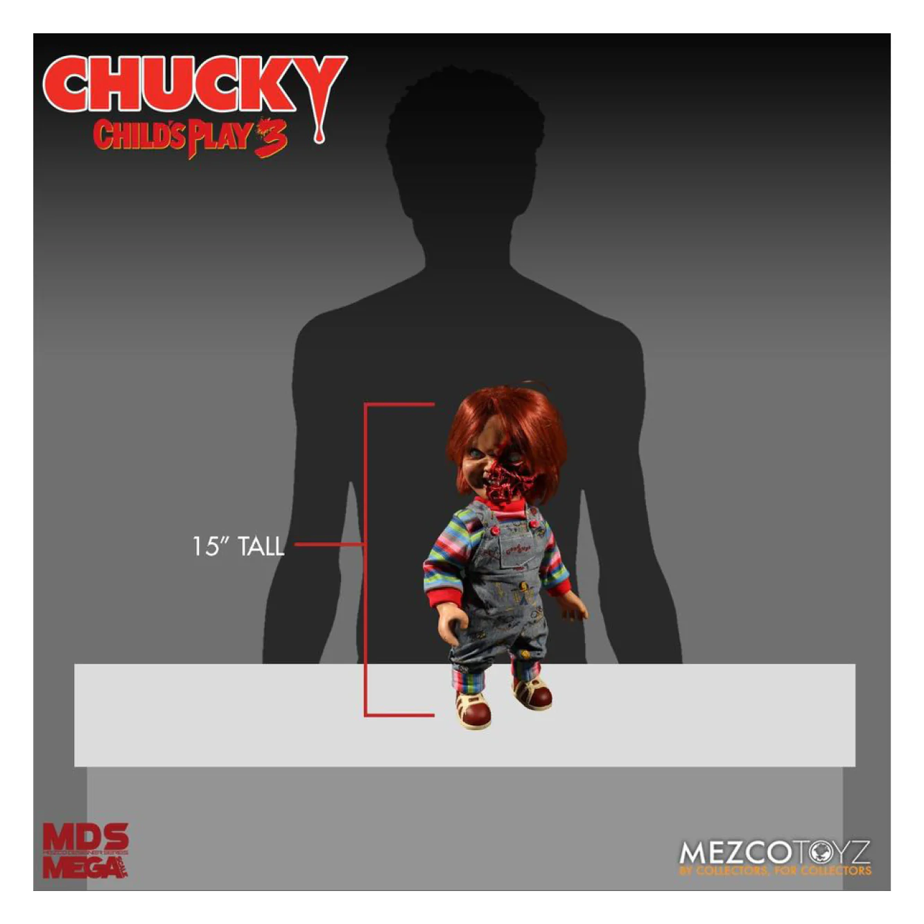 Childs Play 3 - Chucky Doll Pizza Face 15 inch Talking Action Figure - Image 7