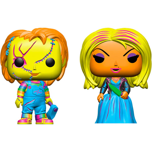 Childs Play 4: Bride of Chucky - Chucky & Tiffany Black Light US Exclusive Pop! 2-Pack - Image 3
