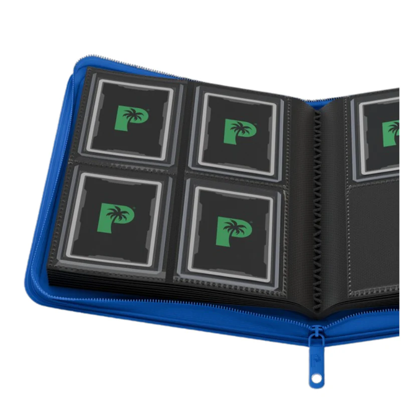 Collector's Series Top Loader Zip Binder - 4 Pocket - Blue - Image 2