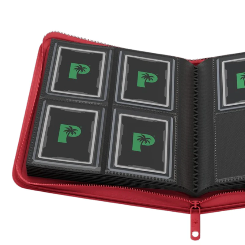 Collector's Series Top Loader Zip Binder - 4 Pocket - Red - Image 2