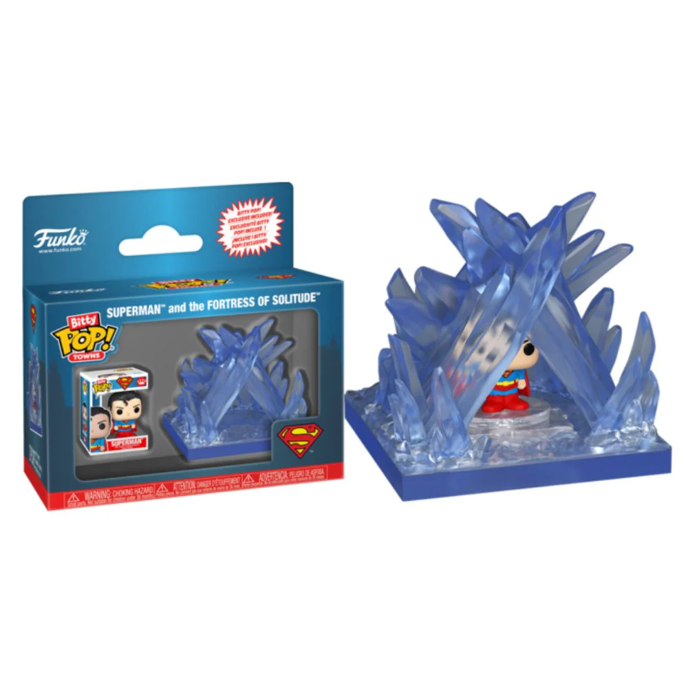 DC Comics - Superman & The Fortress of Solitude Bitty Pop! Town Vinyl