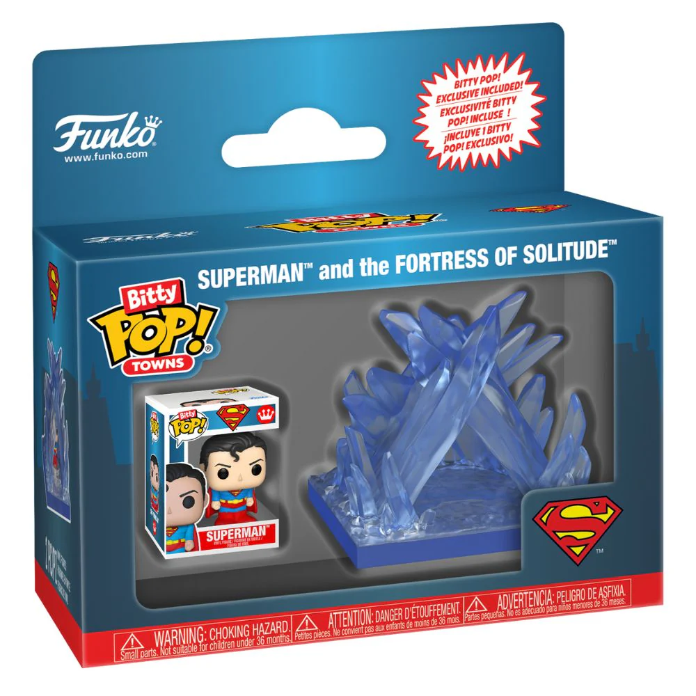 DC Comics - Superman & The Fortress of Solitude Bitty Pop! Town Vinyl - Image 6