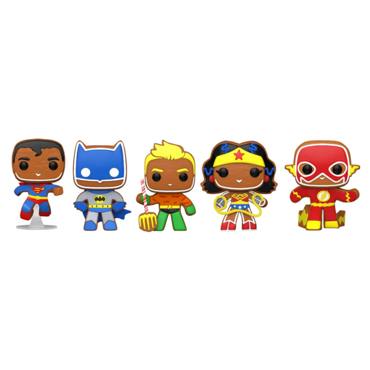 DC Comics - Gingerbread Heroes US Exclusive Pop! Vinyl 5-Pack - Image 3