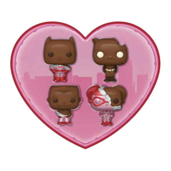 DC Comics: Valentines 2024 - Pocket Pop Heart Box 4-Pack - Image 2