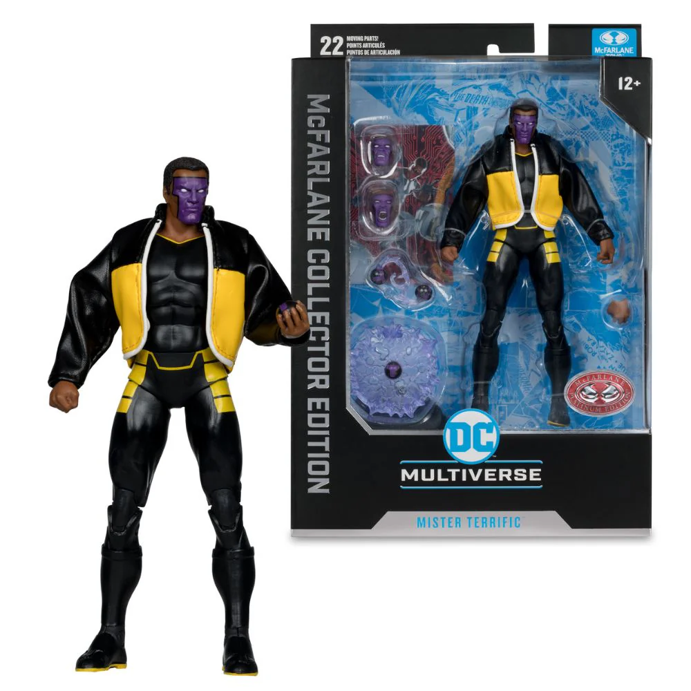 DC - Mr Terrific (JSA) #38 McFarlane Collector Edition 7 Inch Figure [Chase Version] - Image 4
