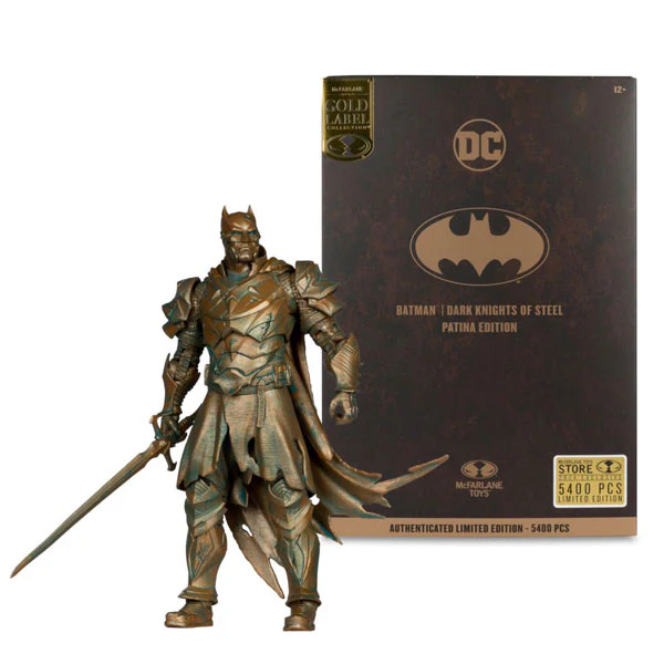 DC Multiverse - Batman (Dark Knights of Steel) Patina Gold Label 7 Inch Figure - Image 6