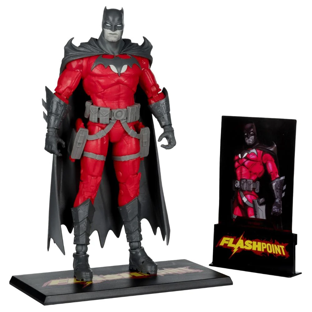 DC Multiverse - Batman Flashpoint/ B & W With Accent (Gold Label) 7 Inch Figure - Image 3